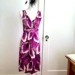 Vintage Elie Tahari Cocktail Dress in Lavender and Purple